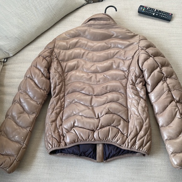 Scully leather ribbed down jacket - Picture 4 of 5